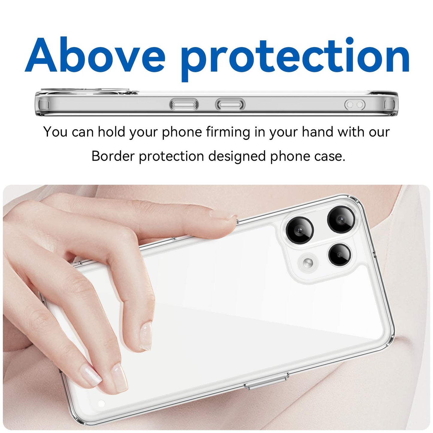 Nothing Phone 3a Lite Acrylic Hybrid TPU Protective Phone Case, Colourful Series Shockproof Cover