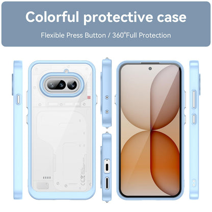Nothing Phone 4a Acrylic Hybrid TPU Protective Phone Case, Colourful Series Shockproof Cover