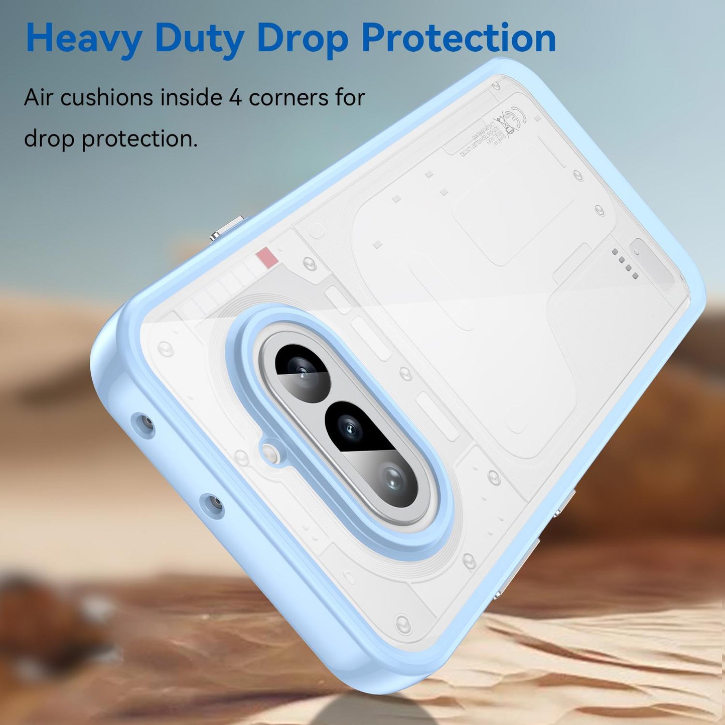 Nothing Phone 4a Acrylic Hybrid TPU Protective Phone Case, Colourful Series Shockproof Cover