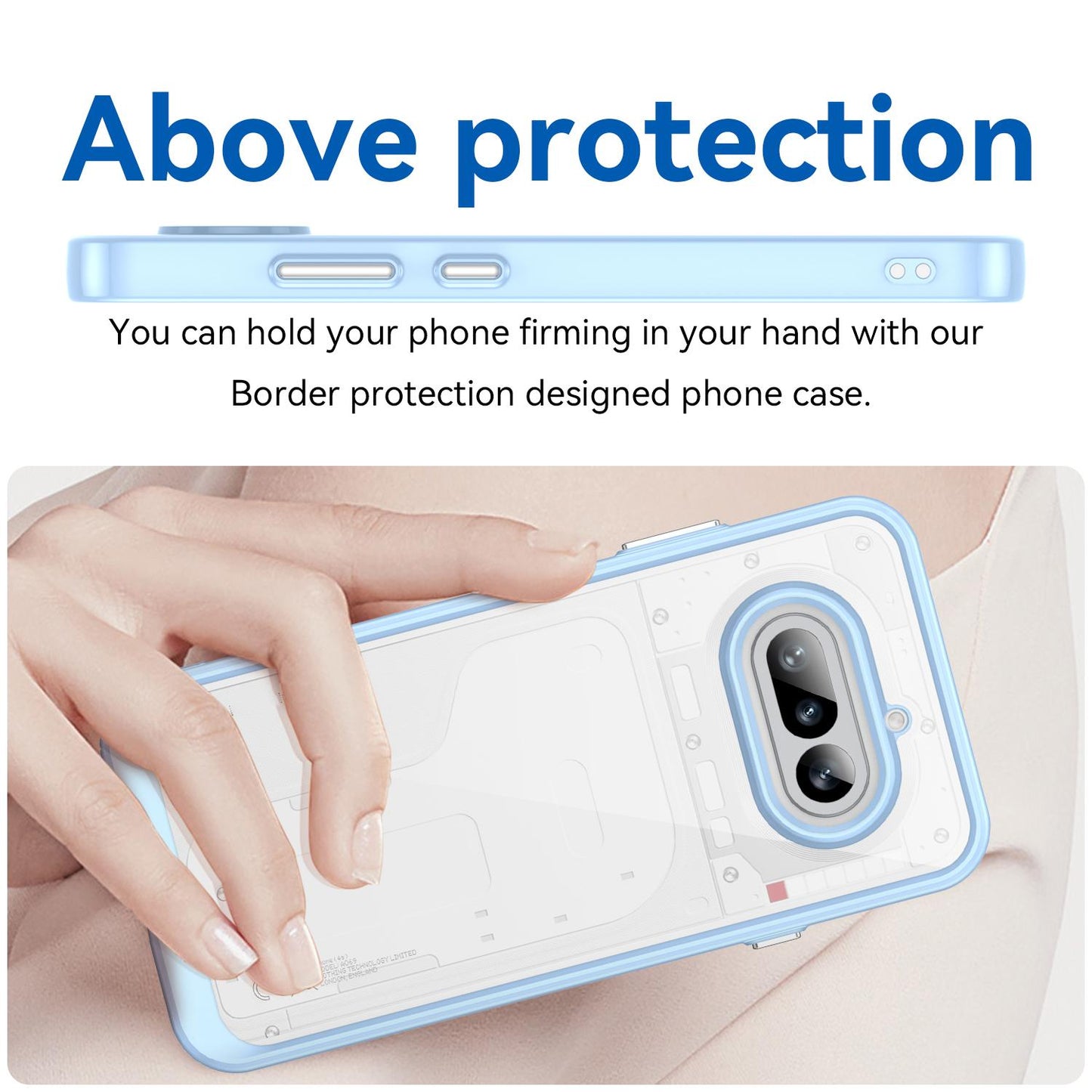 Nothing Phone 4a Acrylic Hybrid TPU Protective Phone Case, Colourful Series Shockproof Cover