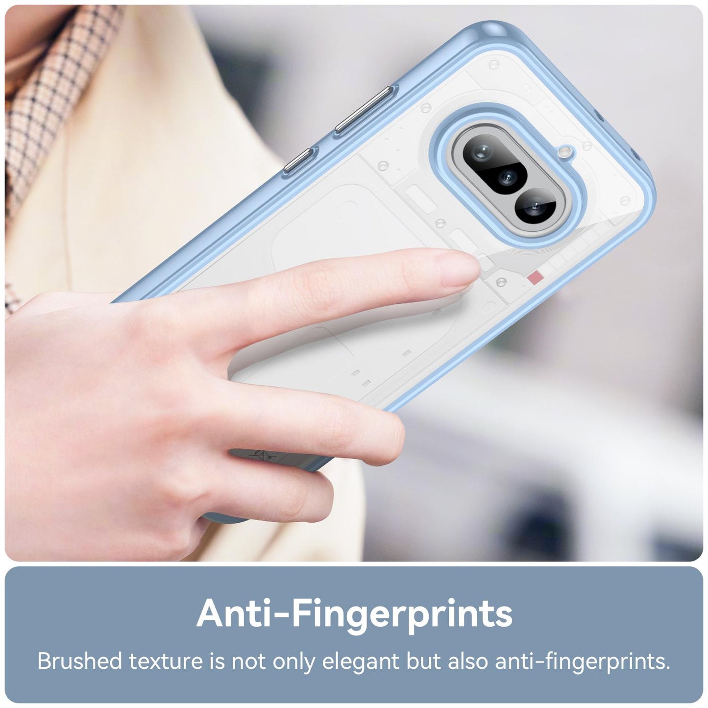 Nothing Phone 4a Acrylic Hybrid TPU Protective Phone Case, Colourful Series Shockproof Cover
