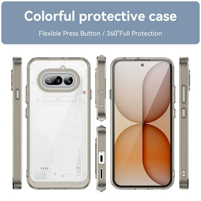 Nothing Phone 4a Acrylic Hybrid TPU Protective Phone Case, Colourful Series Shockproof Cover