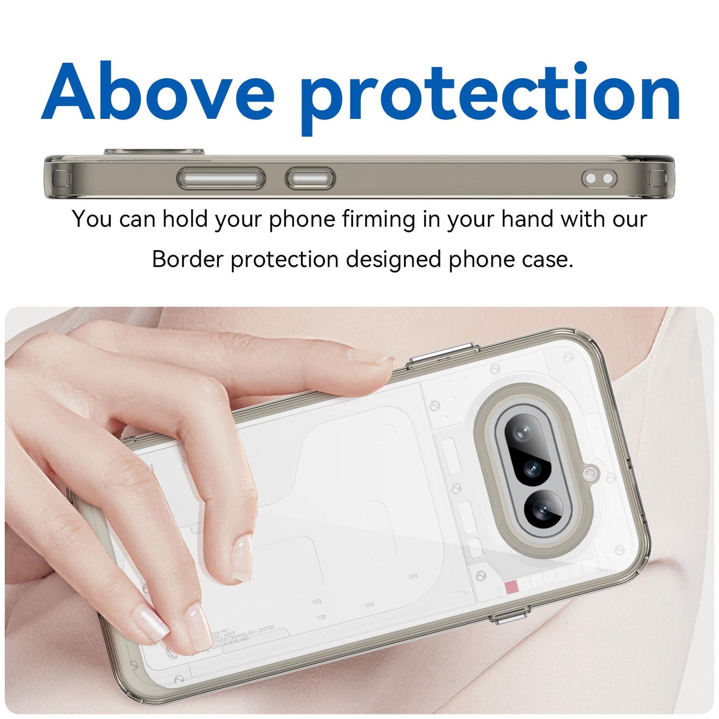 Nothing Phone 4a Acrylic Hybrid TPU Protective Phone Case, Colourful Series Shockproof Cover