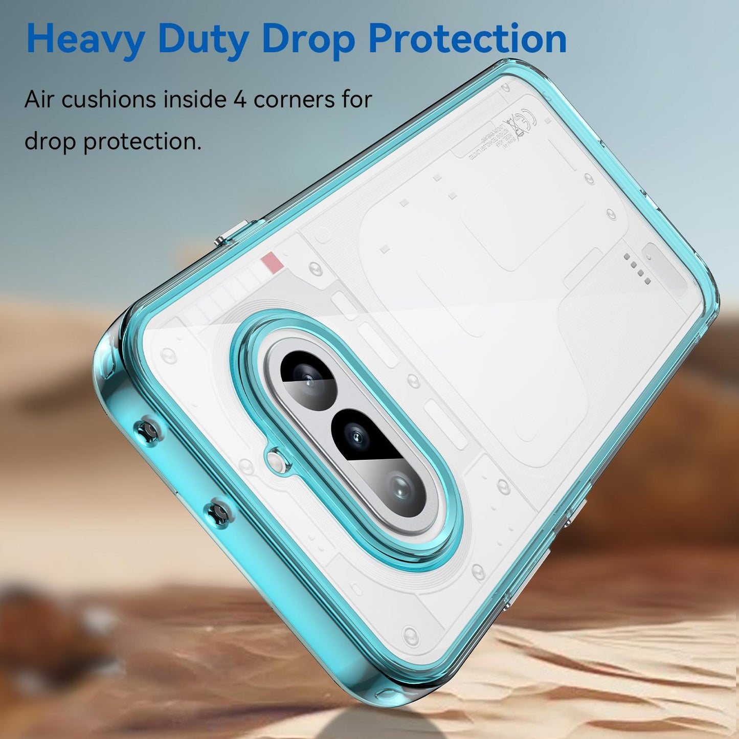 Nothing Phone 4a Acrylic Hybrid TPU Protective Phone Case, Colourful Series Shockproof Cover