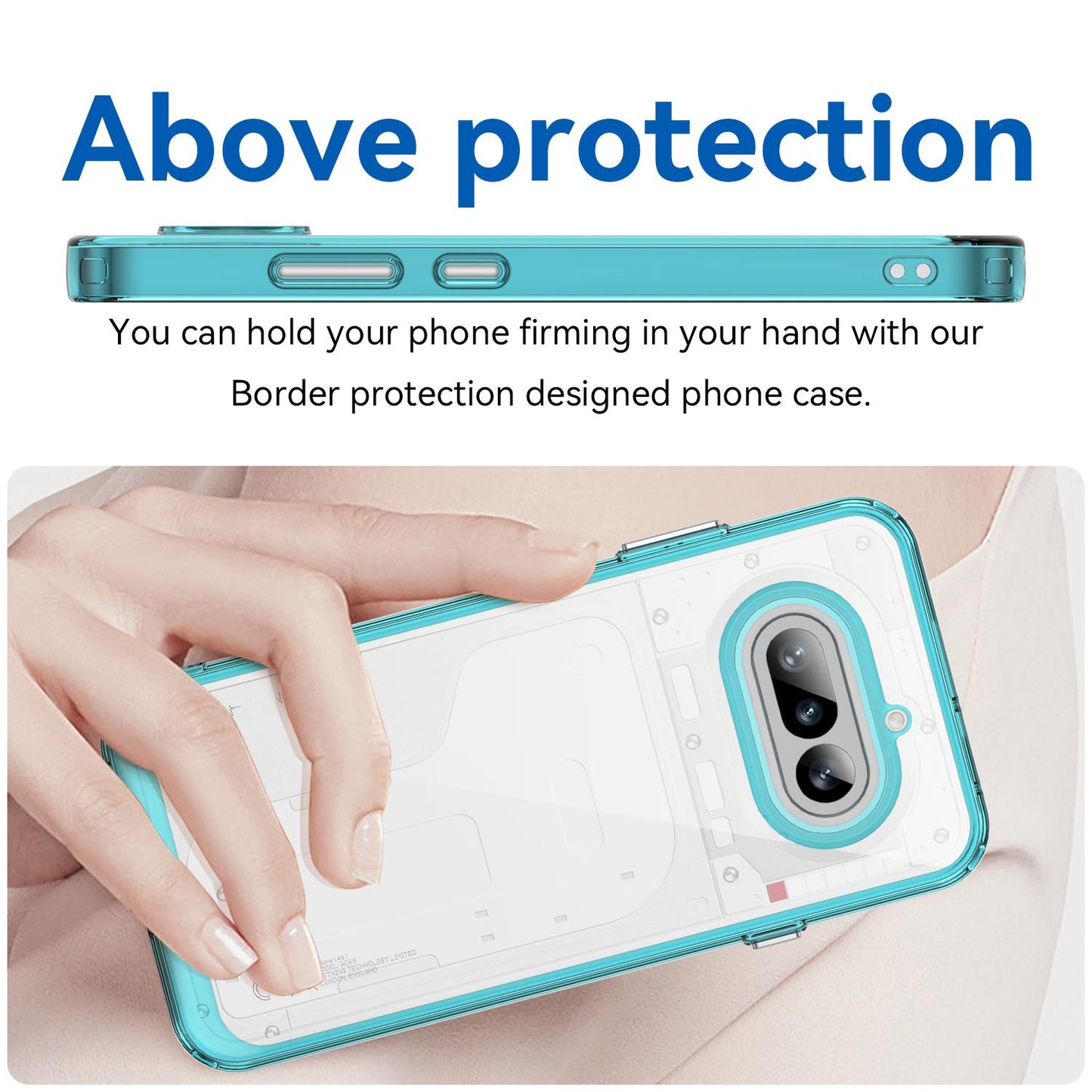 Nothing Phone 4a Acrylic Hybrid TPU Protective Phone Case, Colourful Series Shockproof Cover