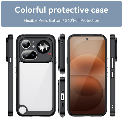 Nothing Phone 4a Pro Acrylic Hybrid TPU Protective Phone Case, Colourful Series Shockproof Cover