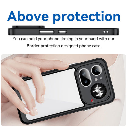 Nothing Phone 4a Pro Acrylic Hybrid TPU Protective Phone Case, Colourful Series Shockproof Cover