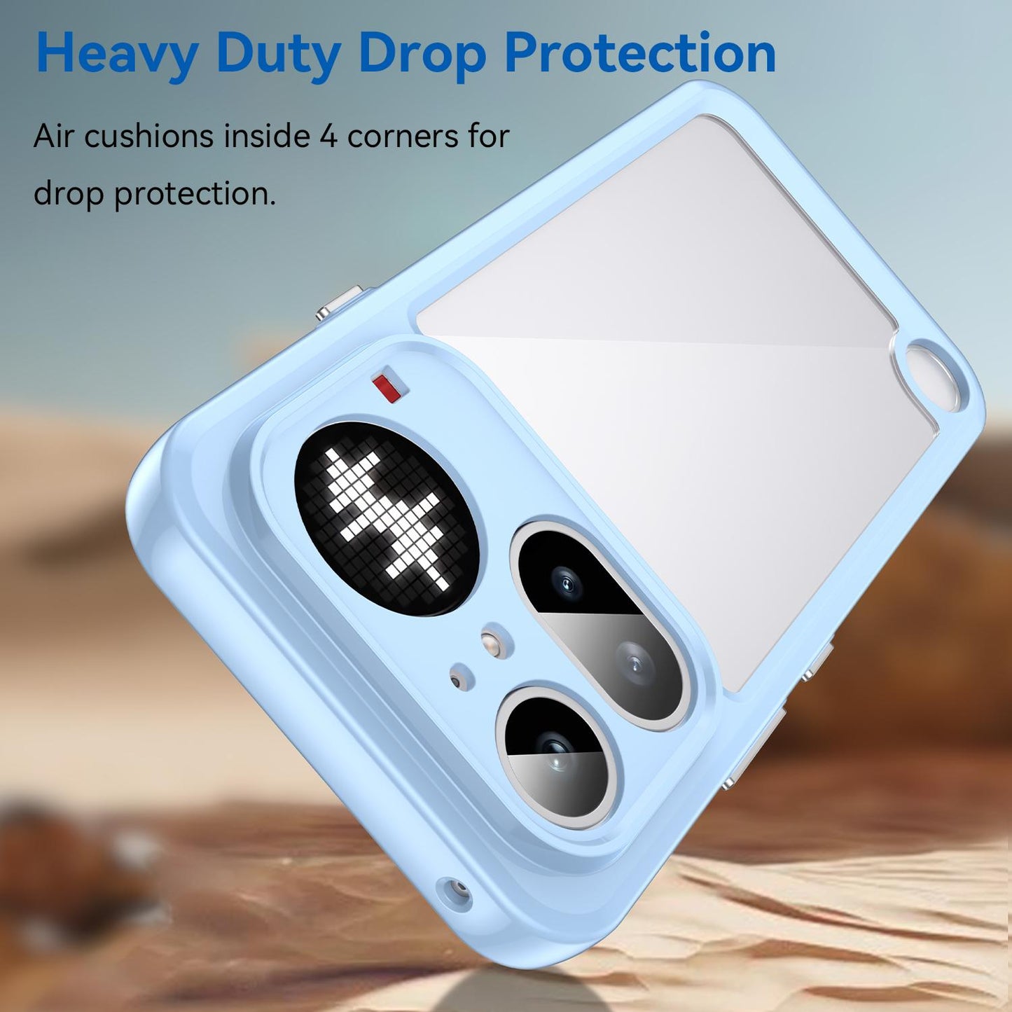Nothing Phone 4a Pro Acrylic Hybrid TPU Protective Phone Case, Colourful Series Shockproof Cover