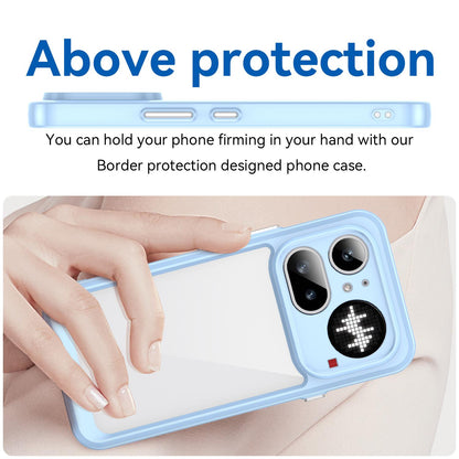 Nothing Phone 4a Pro Acrylic Hybrid TPU Protective Phone Case, Colourful Series Shockproof Cover
