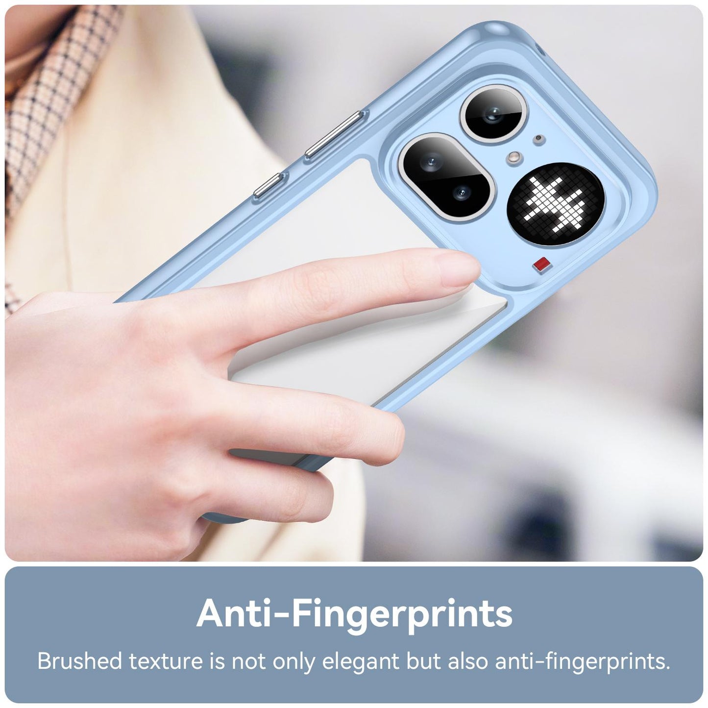 Nothing Phone 4a Pro Acrylic Hybrid TPU Protective Phone Case, Colourful Series Shockproof Cover