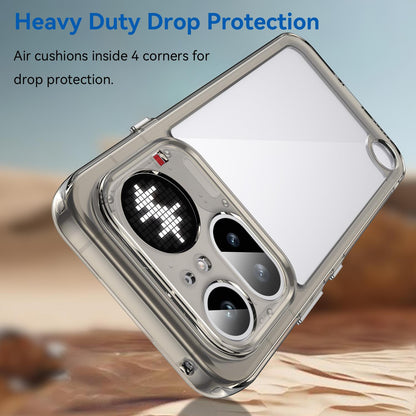Nothing Phone 4a Pro Acrylic Hybrid TPU Protective Phone Case, Colourful Series Shockproof Cover