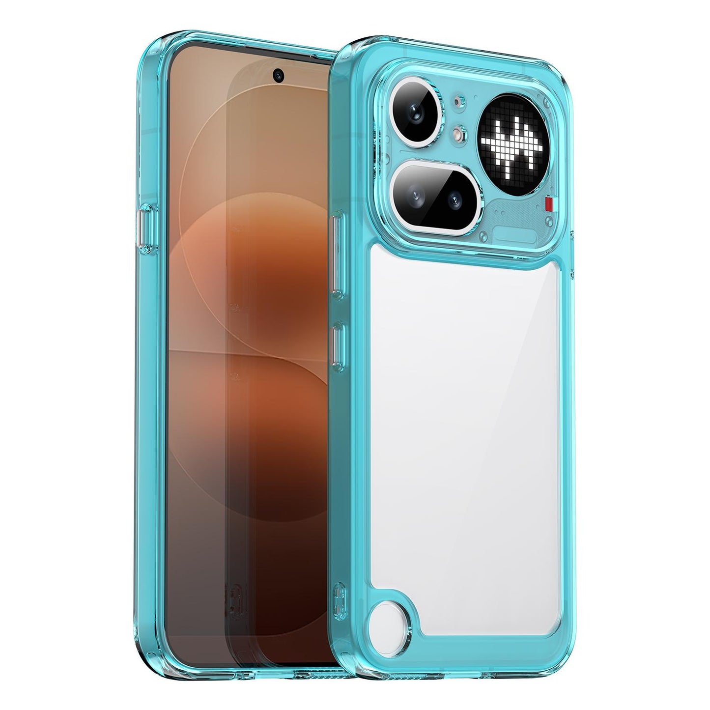 Nothing Phone 4a Pro Acrylic Hybrid TPU Protective Phone Case, Colourful Series Shockproof Cover
