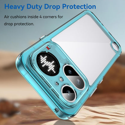 Nothing Phone 4a Pro Acrylic Hybrid TPU Protective Phone Case, Colourful Series Shockproof Cover