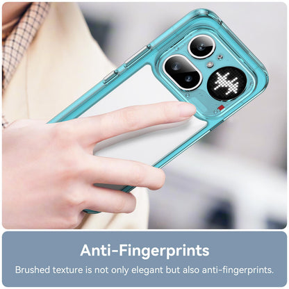 Nothing Phone 4a Pro Acrylic Hybrid TPU Protective Phone Case, Colourful Series Shockproof Cover