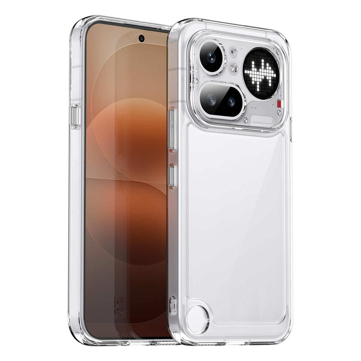 Nothing Phone 4a Pro Acrylic Hybrid TPU Protective Phone Case, Colourful Series Shockproof Cover