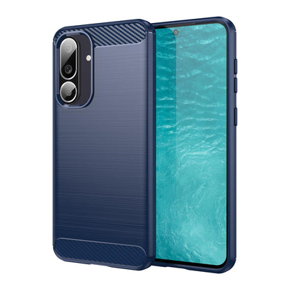 Samsung Galaxy F56 5G Carbon Fiber Brushed Texture TPU Protective Phone Case Shockproof Slim Cover