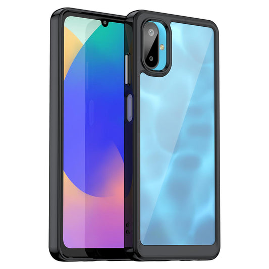 Samsung Galaxy F06 5G Acrylic Hybrid TPU Protective Phone Case, Colourful Series Shockproof Cover