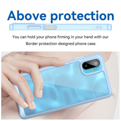 Samsung Galaxy F06 5G Acrylic Hybrid TPU Protective Phone Case, Colourful Series Shockproof Cover
