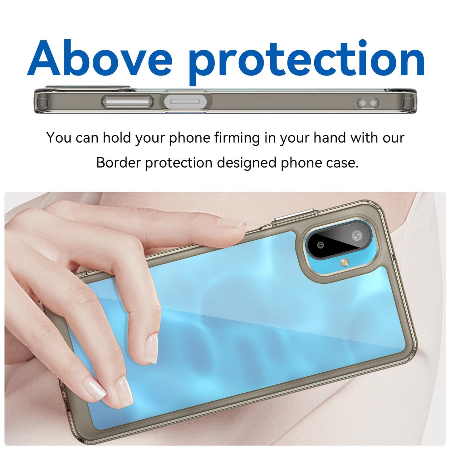 Samsung Galaxy F06 5G Acrylic Hybrid TPU Protective Phone Case, Colourful Series Shockproof Cover