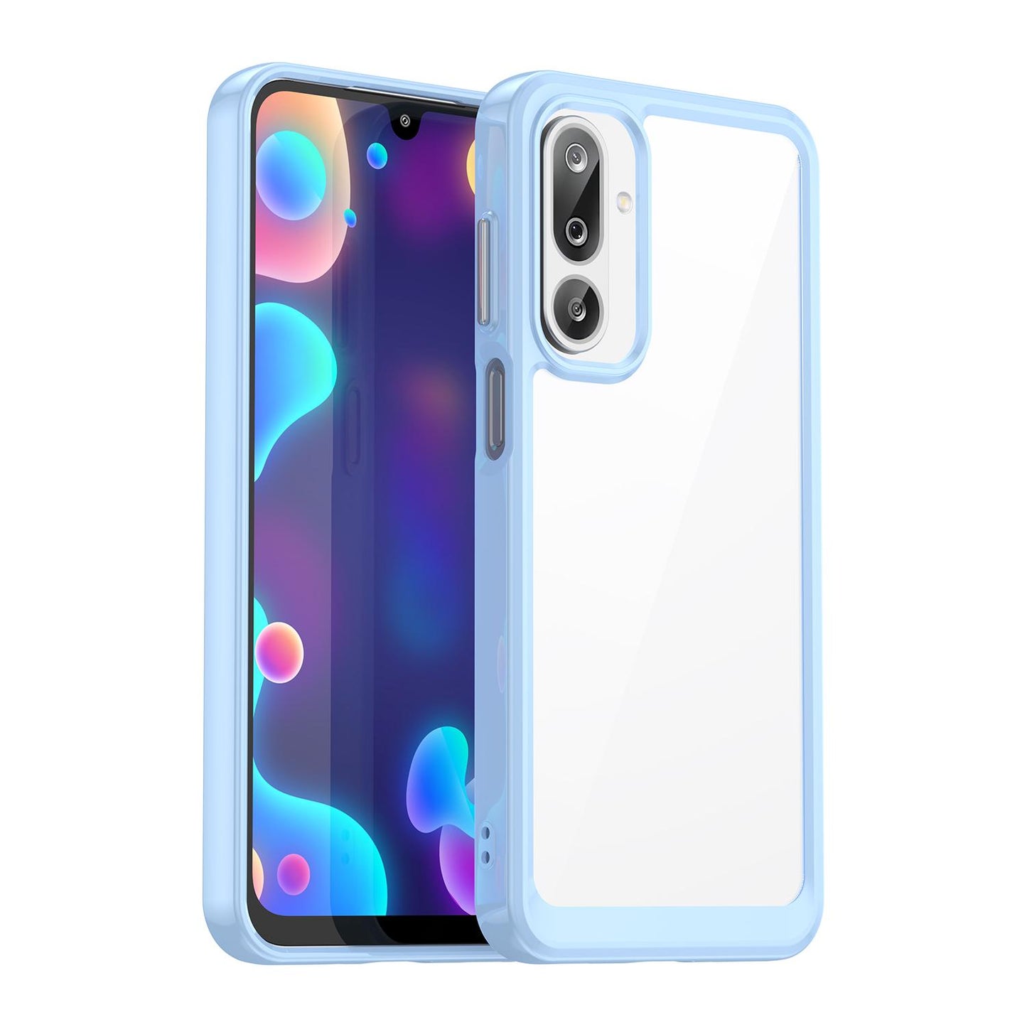 Samsung Galaxy F16 5G Acrylic Hybrid TPU Protective Phone Case, Colourful Series Shockproof Cover