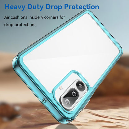 Samsung Galaxy F16 5G Acrylic Hybrid TPU Protective Phone Case, Colourful Series Shockproof Cover