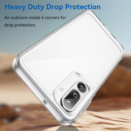 Samsung Galaxy F16 5G Acrylic Hybrid TPU Protective Phone Case, Colourful Series Shockproof Cover
