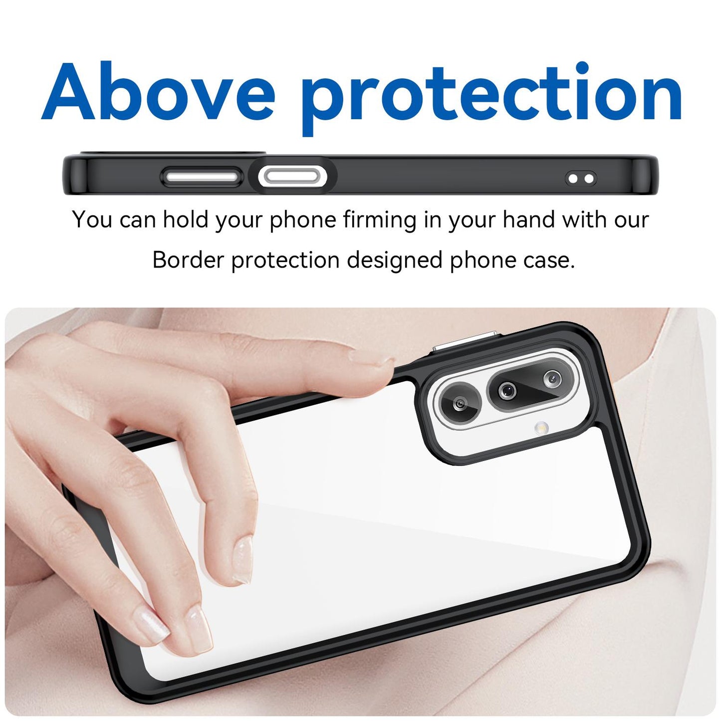 Samsung Galaxy F36 5G Acrylic Hybrid TPU Protective Phone Case, Colourful Series Shockproof Cover