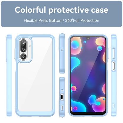 Samsung Galaxy F36 5G Acrylic Hybrid TPU Protective Phone Case, Colourful Series Shockproof Cover