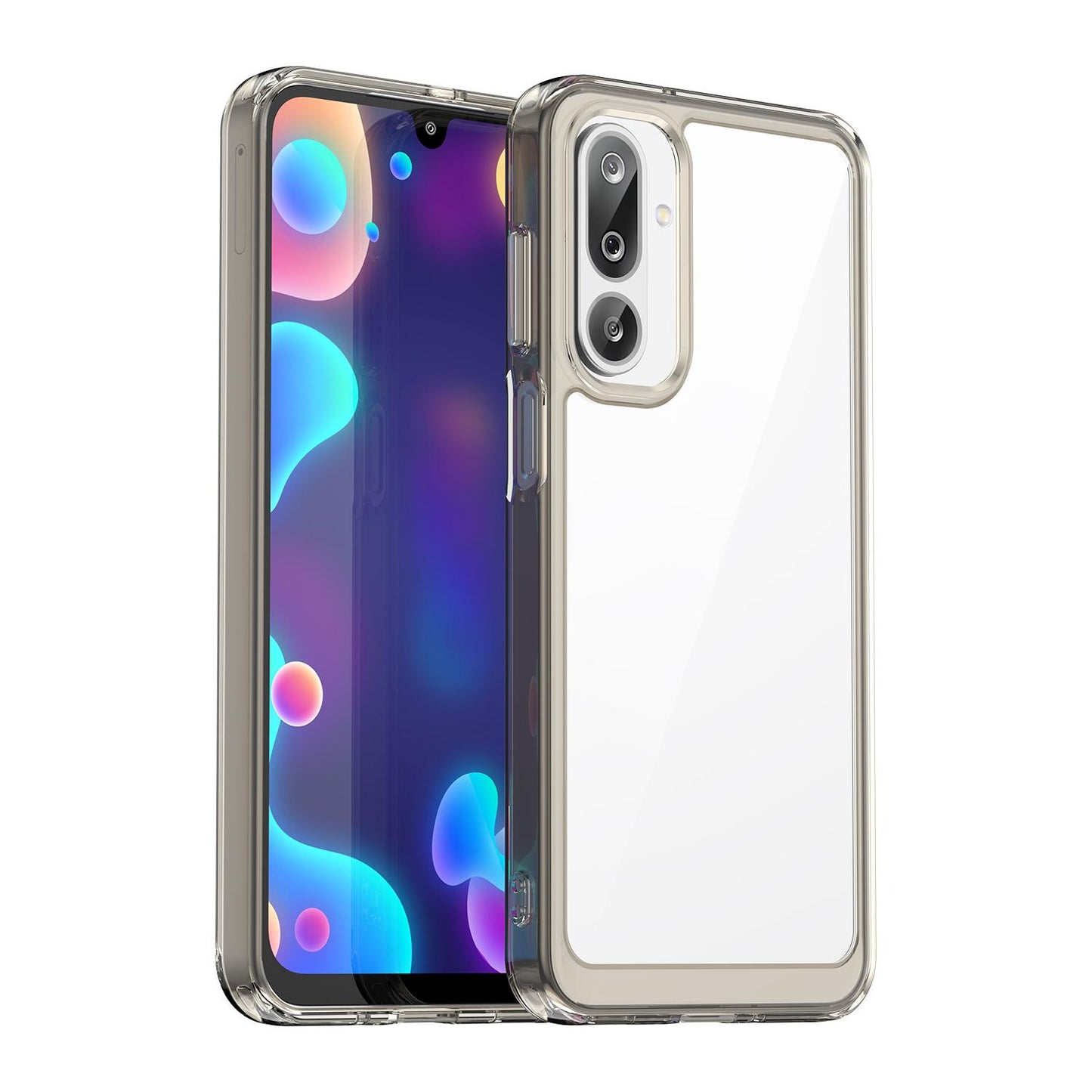 Samsung Galaxy F36 5G Acrylic Hybrid TPU Protective Phone Case, Colourful Series Shockproof Cover