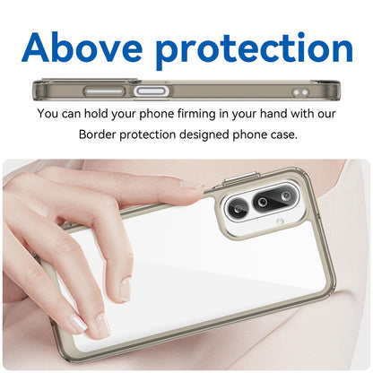 Samsung Galaxy F36 5G Acrylic Hybrid TPU Protective Phone Case, Colourful Series Shockproof Cover