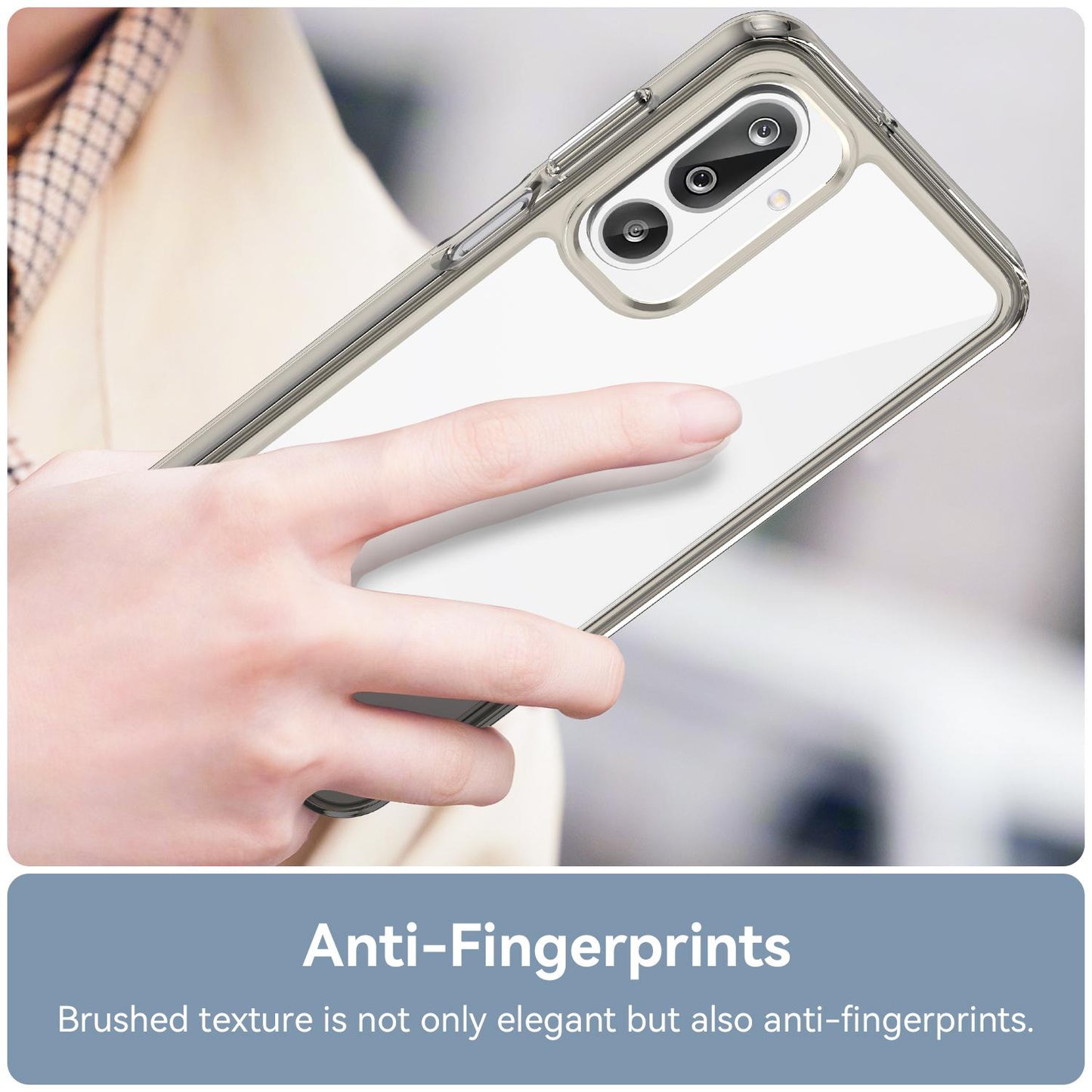Samsung Galaxy F36 5G Acrylic Hybrid TPU Protective Phone Case, Colourful Series Shockproof Cover