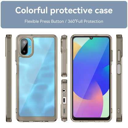 Samsung Galaxy M06 5G Acrylic Hybrid TPU Protective Phone Case, Colourful Series Shockproof Cover