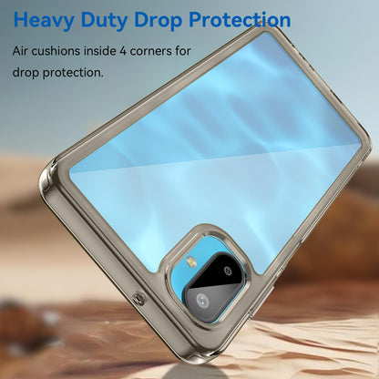 Samsung Galaxy M06 5G Acrylic Hybrid TPU Protective Phone Case, Colourful Series Shockproof Cover