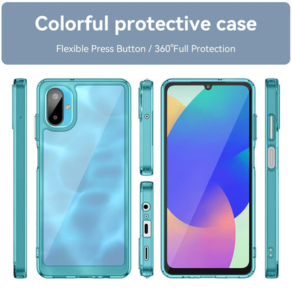 Samsung Galaxy M06 5G Acrylic Hybrid TPU Protective Phone Case, Colourful Series Shockproof Cover