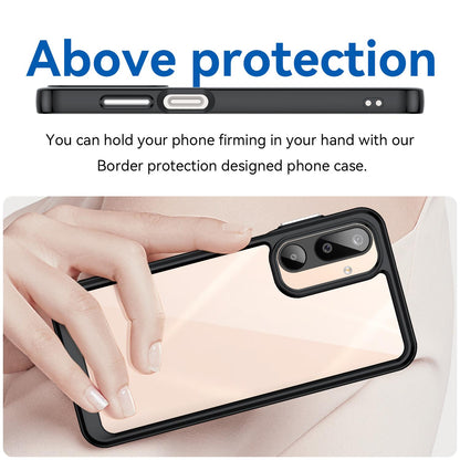 Samsung Galaxy M16 5G Acrylic Hybrid TPU Protective Phone Case, Colourful Series Shockproof Cover