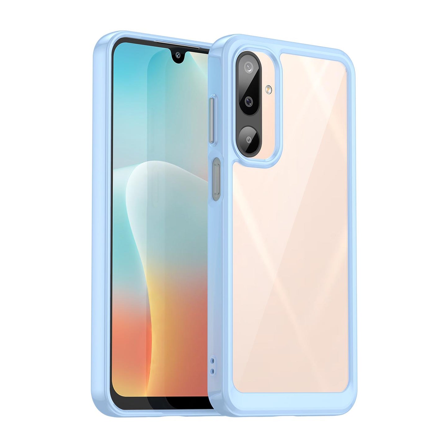 Samsung Galaxy M16 5G Acrylic Hybrid TPU Protective Phone Case, Colourful Series Shockproof Cover