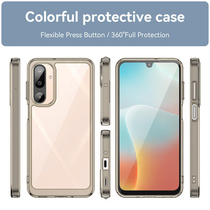 Samsung Galaxy M16 5G Acrylic Hybrid TPU Protective Phone Case, Colourful Series Shockproof Cover