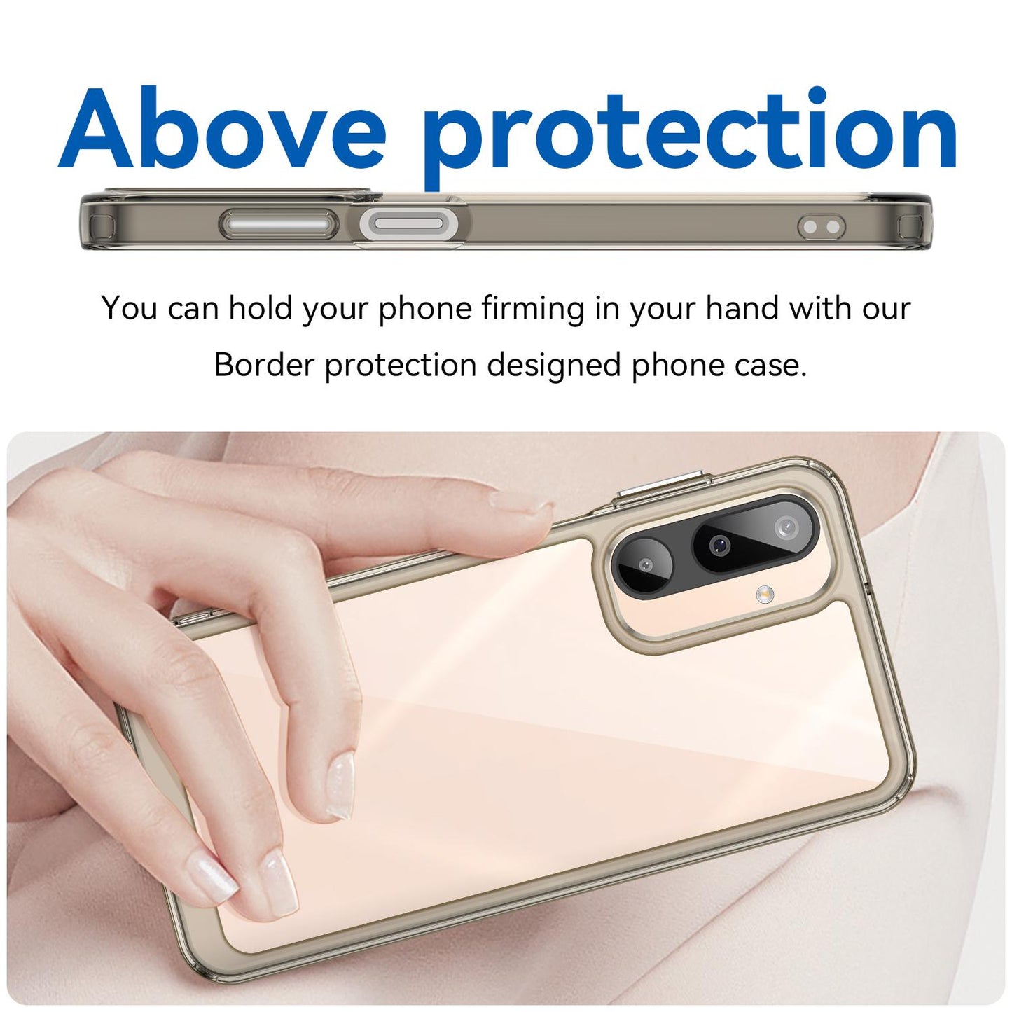 Samsung Galaxy M16 5G Acrylic Hybrid TPU Protective Phone Case, Colourful Series Shockproof Cover