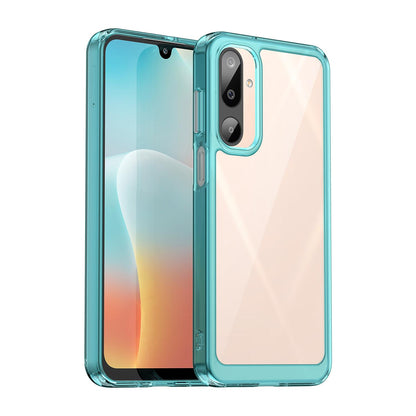 Samsung Galaxy M16 5G Acrylic Hybrid TPU Protective Phone Case, Colourful Series Shockproof Cover