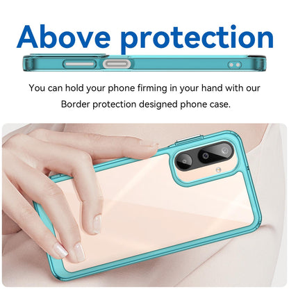 Samsung Galaxy M16 5G Acrylic Hybrid TPU Protective Phone Case, Colourful Series Shockproof Cover