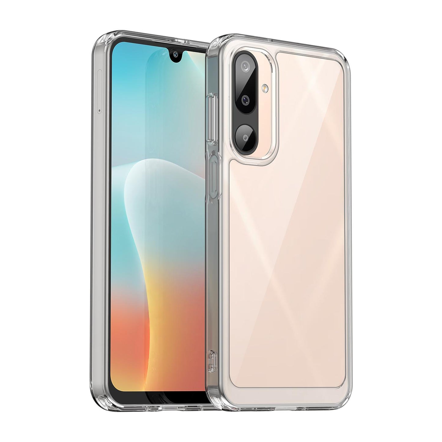 Samsung Galaxy M16 5G Acrylic Hybrid TPU Protective Phone Case, Colourful Series Shockproof Cover