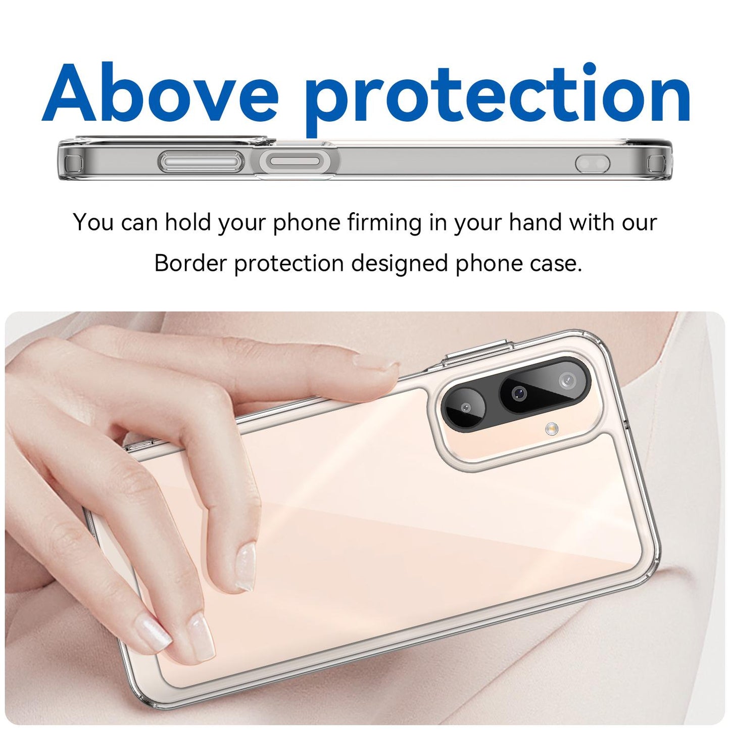 Samsung Galaxy M16 5G Acrylic Hybrid TPU Protective Phone Case, Colourful Series Shockproof Cover