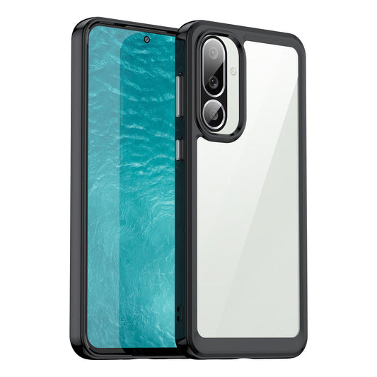Samsung Galaxy M56 5G Acrylic Hybrid TPU Protective Phone Case, Colourful Series Shockproof Cover