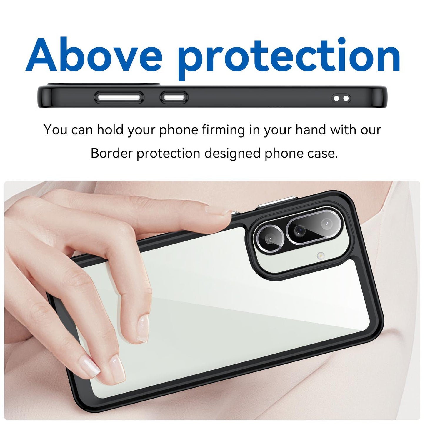 Samsung Galaxy M56 5G Acrylic Hybrid TPU Protective Phone Case, Colourful Series Shockproof Cover