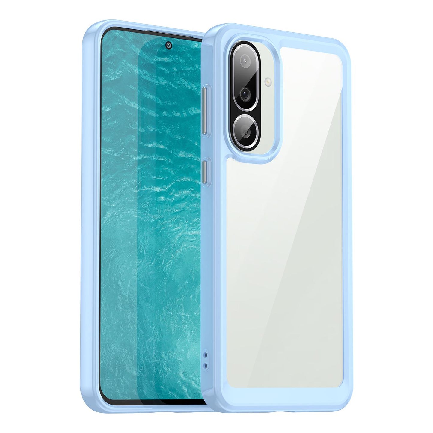 Samsung Galaxy M56 5G Acrylic Hybrid TPU Protective Phone Case, Colourful Series Shockproof Cover