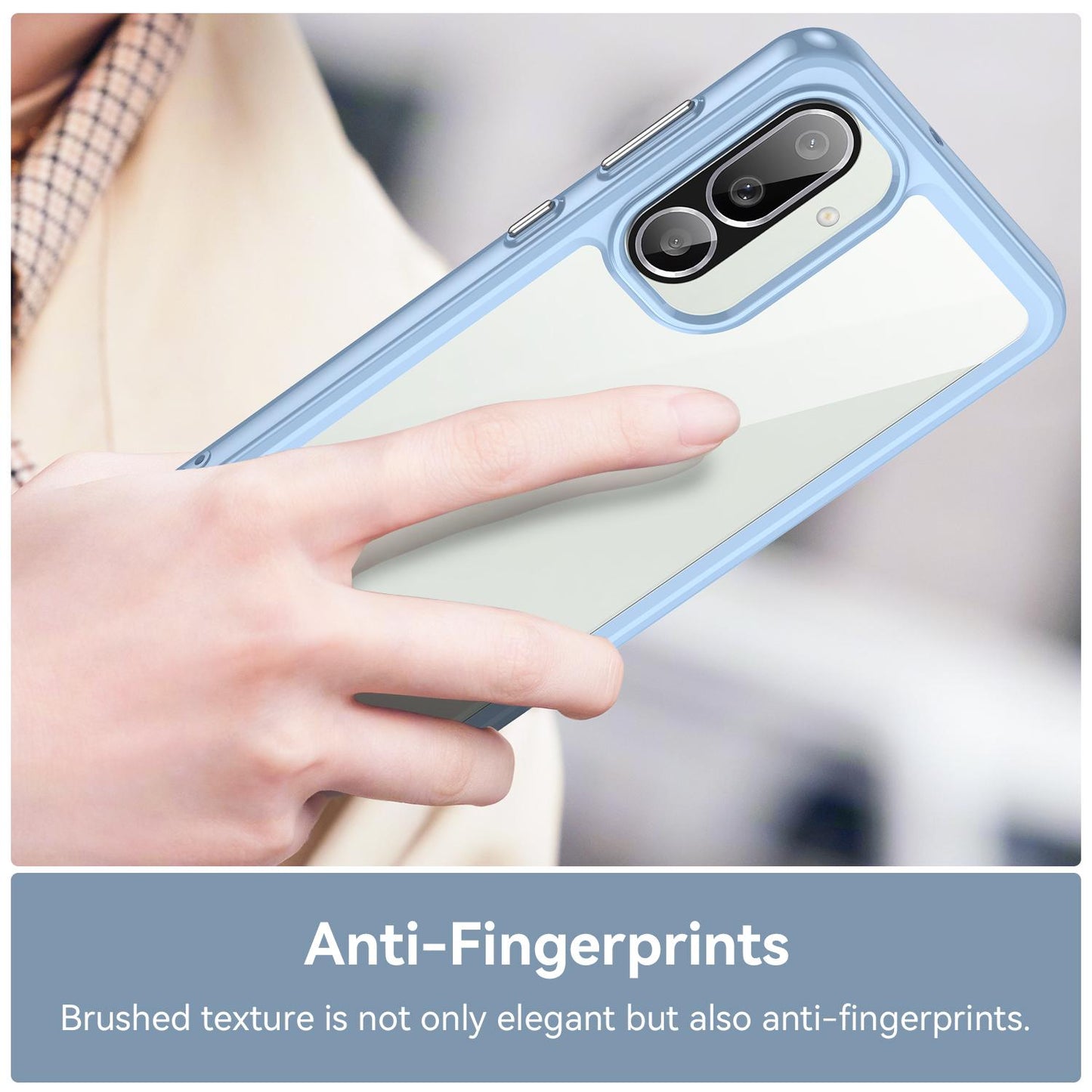 Samsung Galaxy M56 5G Acrylic Hybrid TPU Protective Phone Case, Colourful Series Shockproof Cover