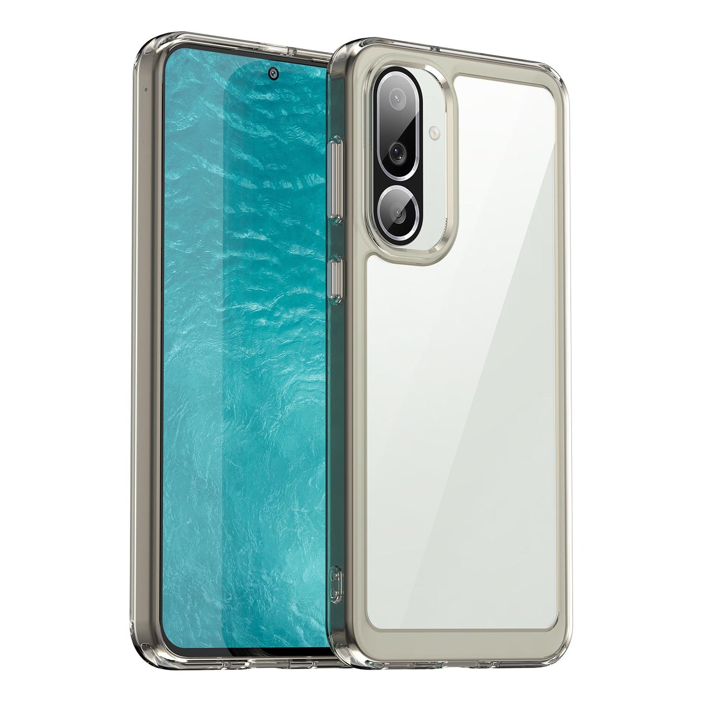 Samsung Galaxy M56 5G Acrylic Hybrid TPU Protective Phone Case, Colourful Series Shockproof Cover