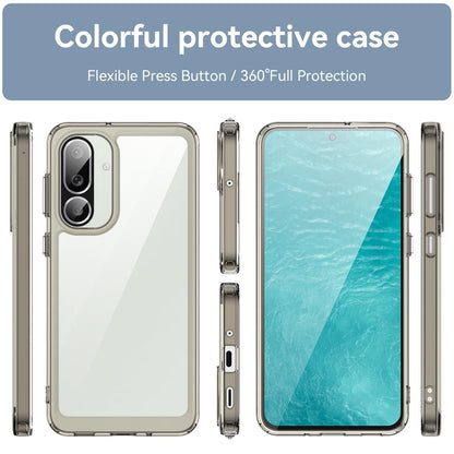 Samsung Galaxy M56 5G Acrylic Hybrid TPU Protective Phone Case, Colourful Series Shockproof Cover
