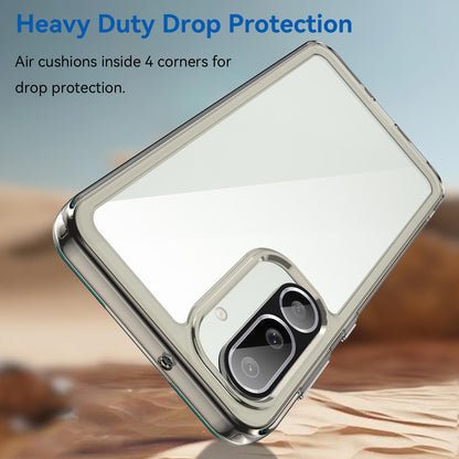 Samsung Galaxy M56 5G Acrylic Hybrid TPU Protective Phone Case, Colourful Series Shockproof Cover