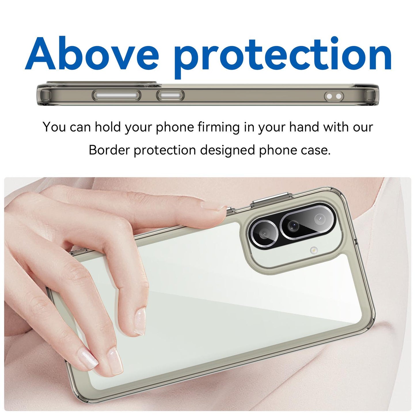 Samsung Galaxy M56 5G Acrylic Hybrid TPU Protective Phone Case, Colourful Series Shockproof Cover